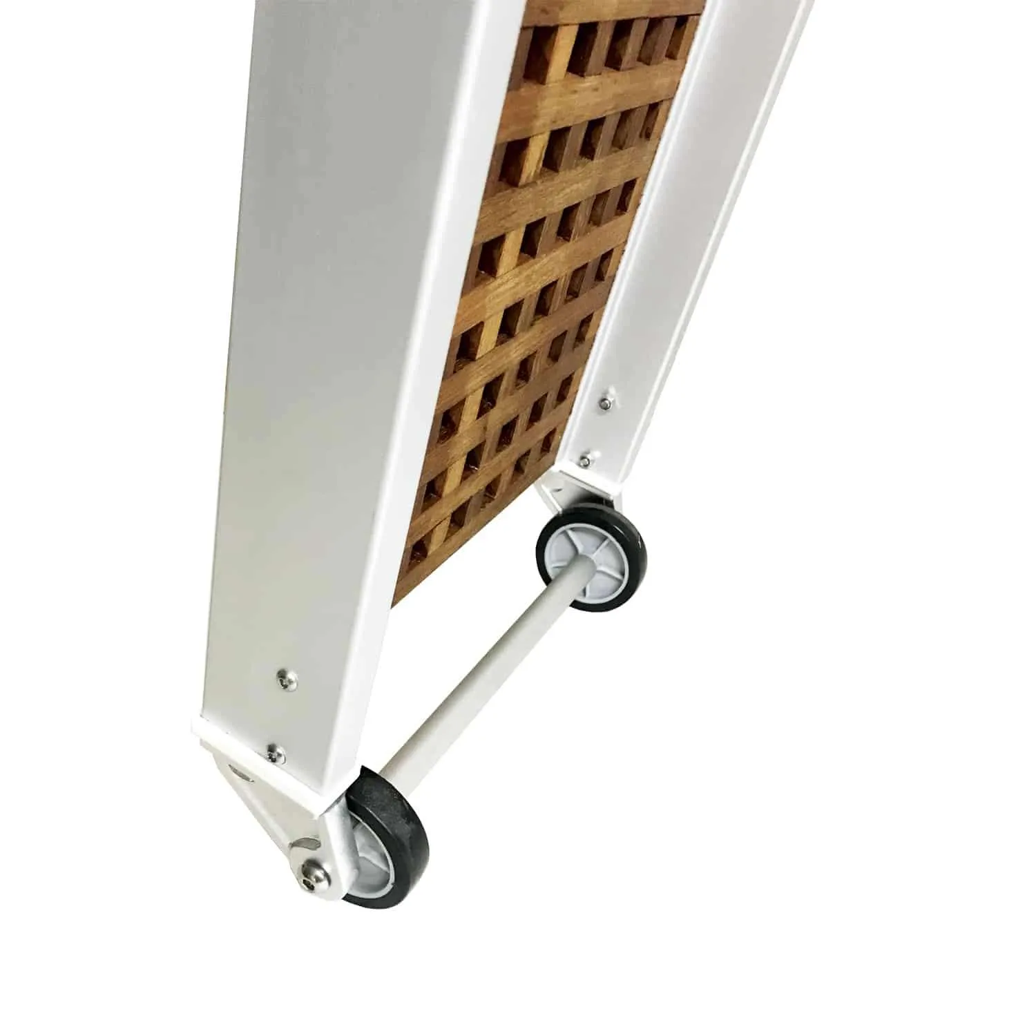 Pasarela plegable en 2 módulos con enjaretado de iroko - Imagen 2