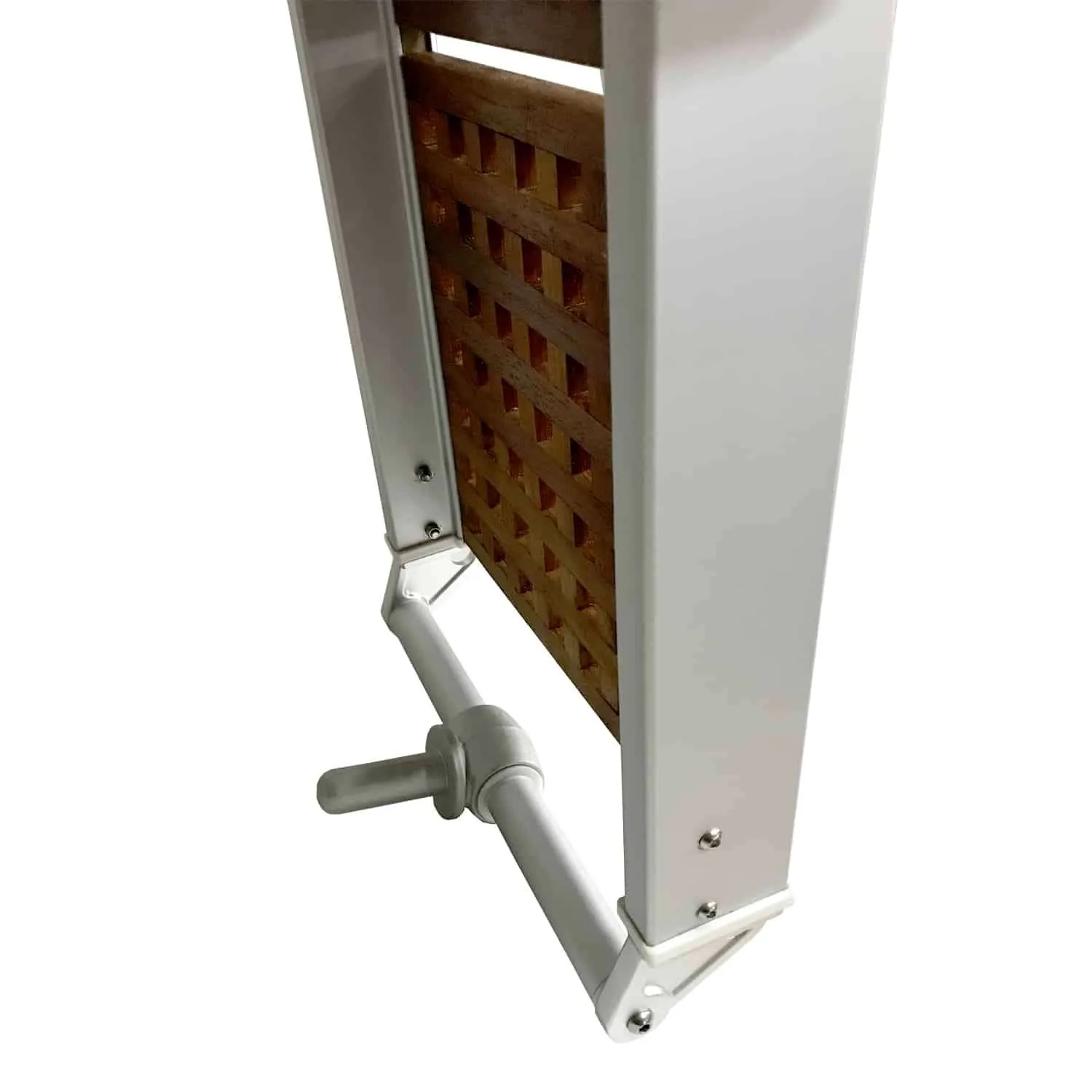 Pasarela plegable en 2 módulos con enjaretado de iroko - Imagen 3