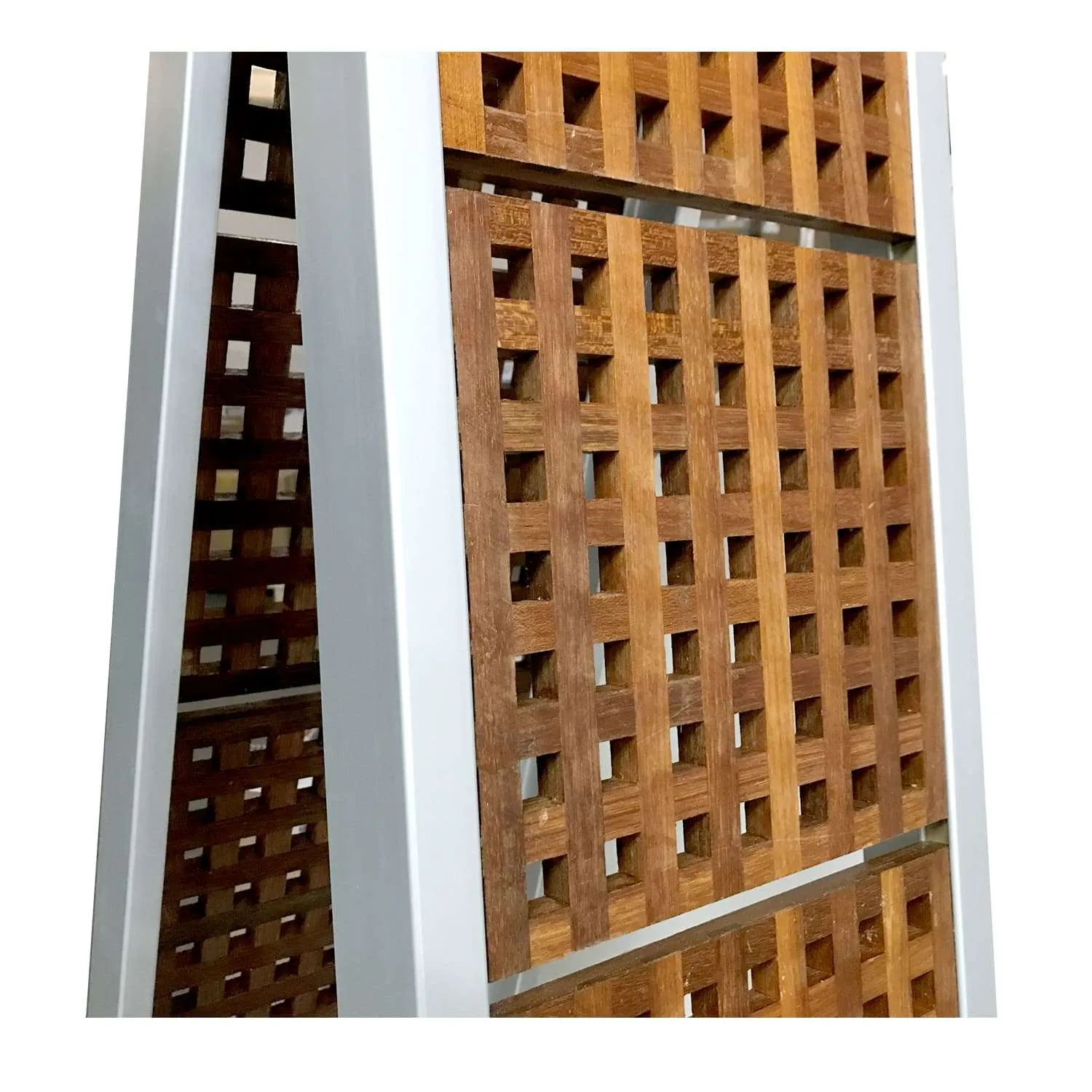 Pasarela plegable en 2 módulos con enjaretado de iroko - Imagen 4