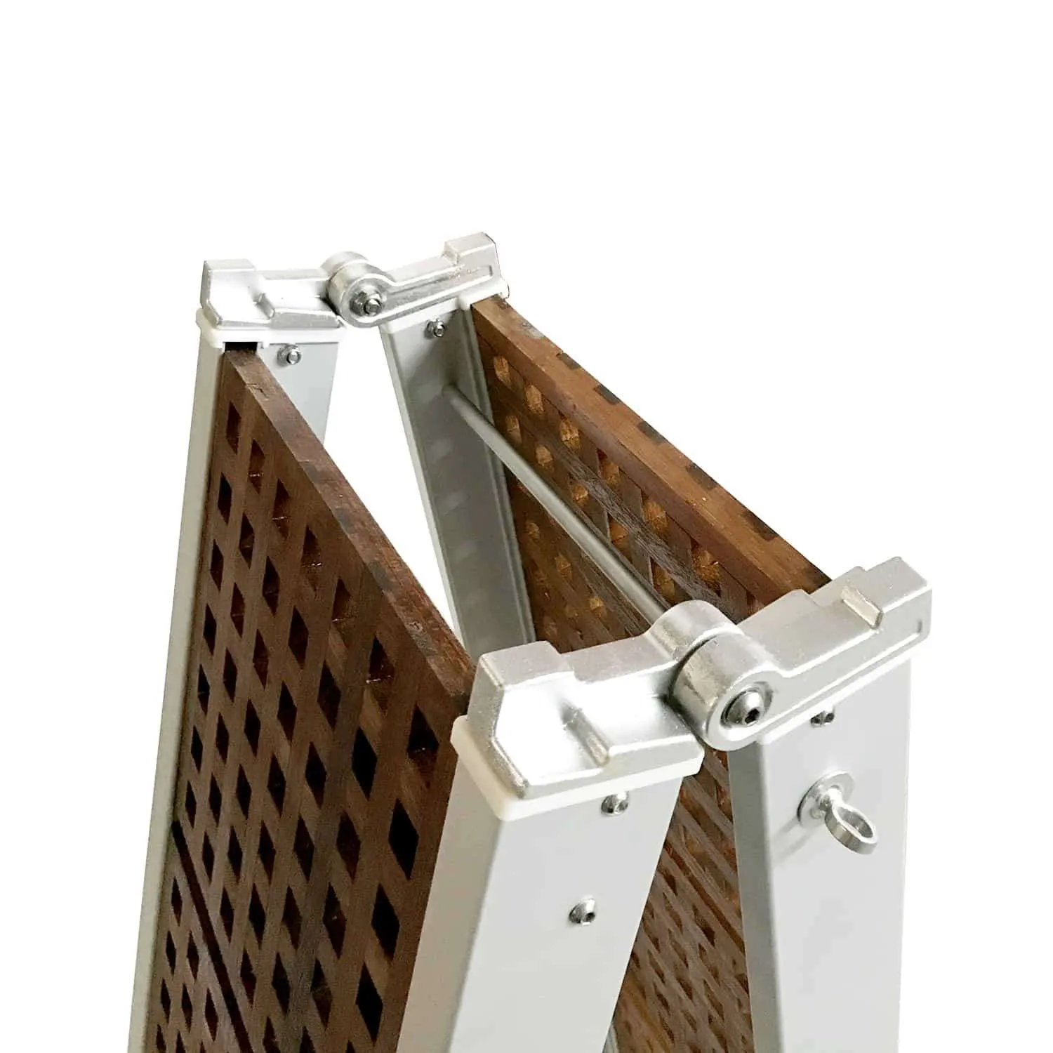 Pasarela plegable en 2 módulos con enjaretado de iroko - Imagen 5