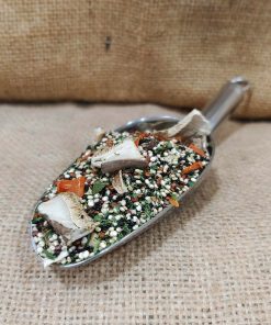 Quinoa tricolor con shiitake