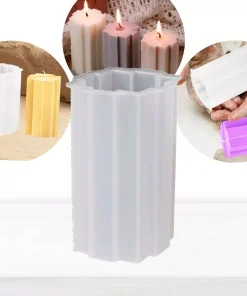Molde de Silicona para Columna de Vela Ligera CandleMold