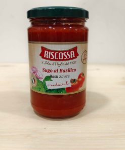 Salsa tomate y albahaca Riscossa 295gr
