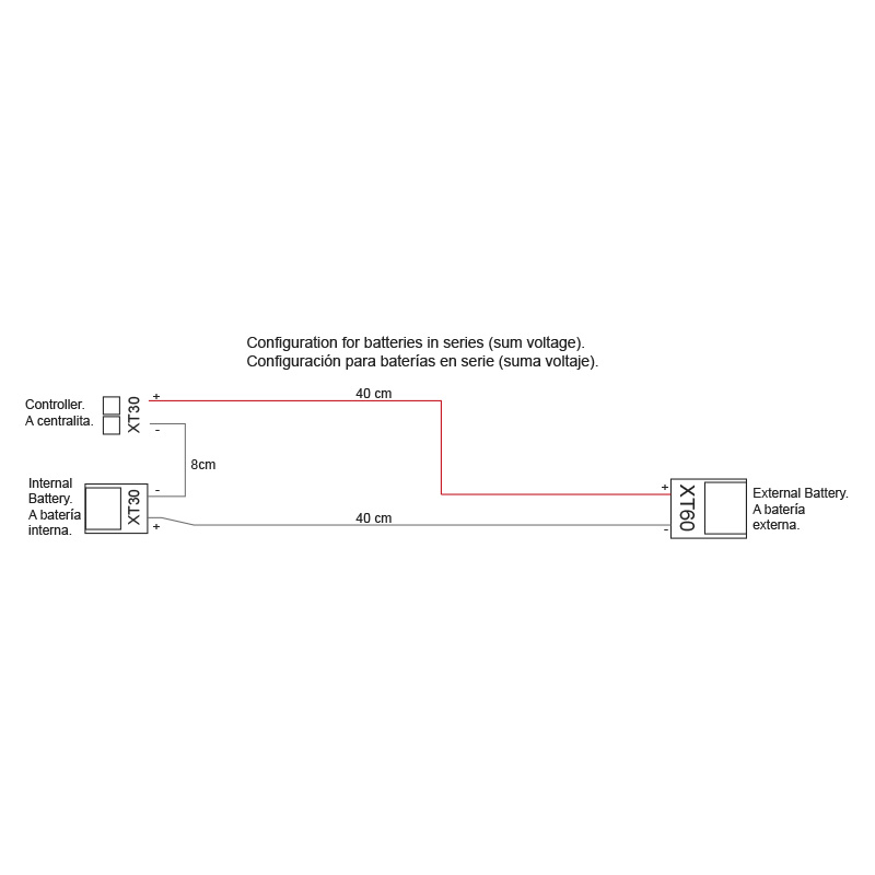 Cable de conexión en serie para batería externa - Imagen 2