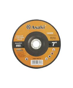 Disco lija Flap 7″ (180mm) grano 80 metales general