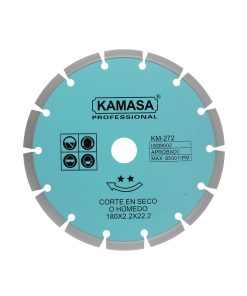 Disco diamantado segmentado 7″ (180mm) húmedo/seco gris **
