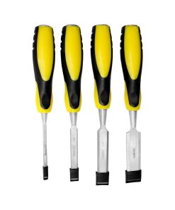 Juego de formones 4 pzas (1/4″,1/2″,3/4″,1″) goma