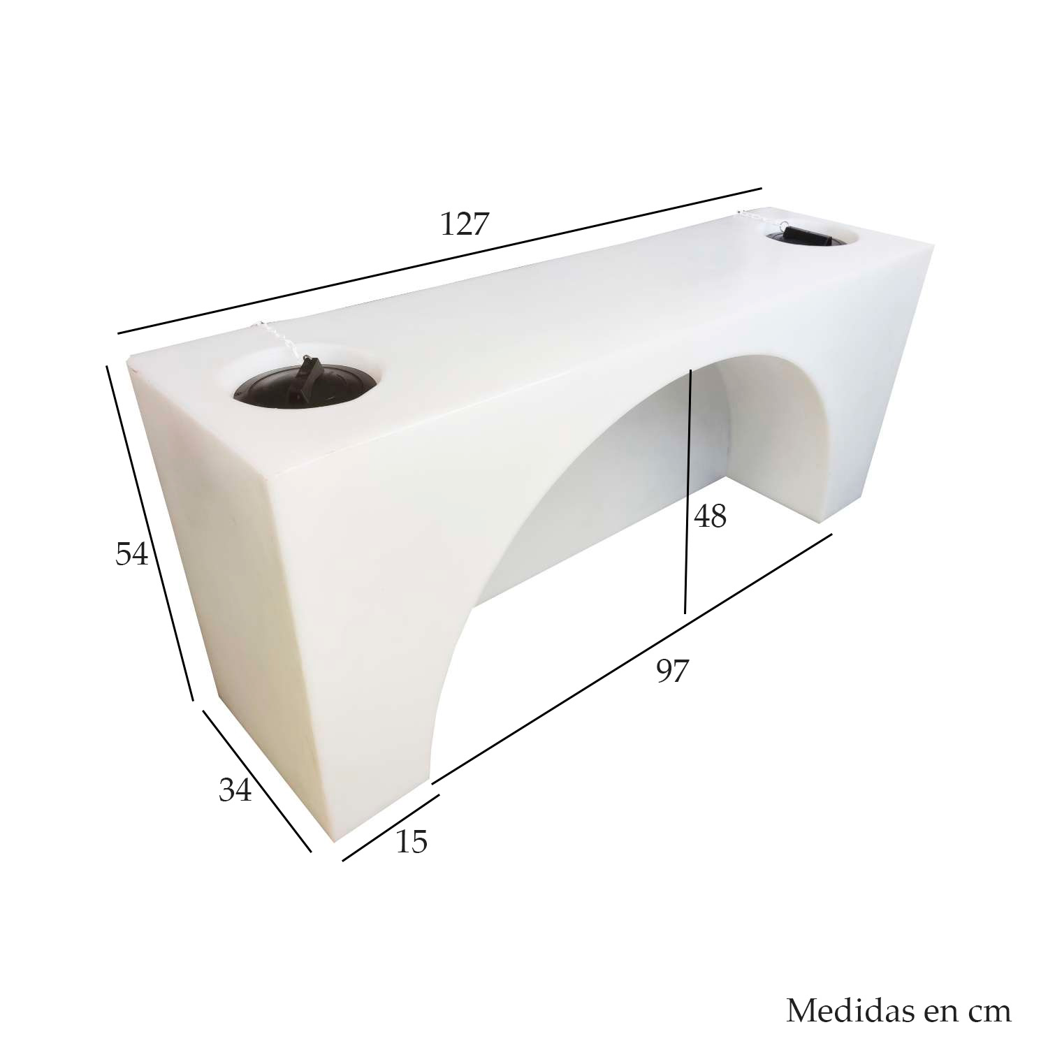 Depósito De Agua 120L Paso De Rueda - Imagen 4