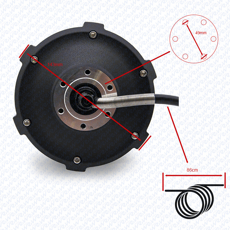 Motor Minimotors 60V 1200W (Max. 2700W) {TRASERO} – original Dualton Thunder/Ultra - Imagen 2