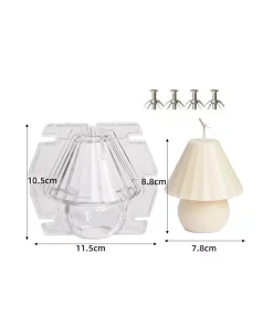 Molde con forma de lampara ideal para crear velas