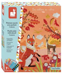 PINTURA NACARADA CON PLANTILLA 4 ESTACIONES