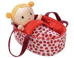 MUÑECA BEBE AGATHE CON CAPAZO