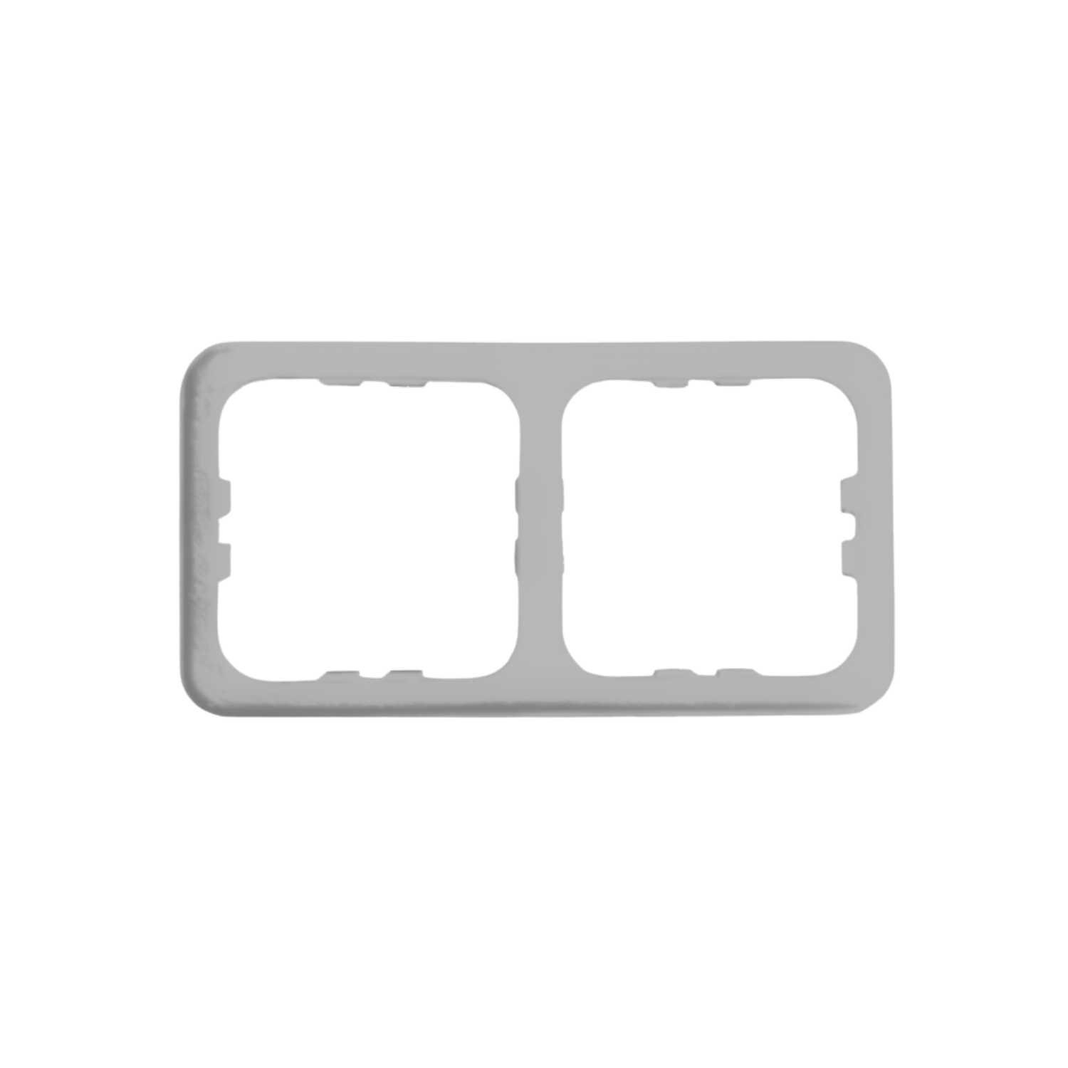 Marco Doble Interruptor Blanco 12V/230V