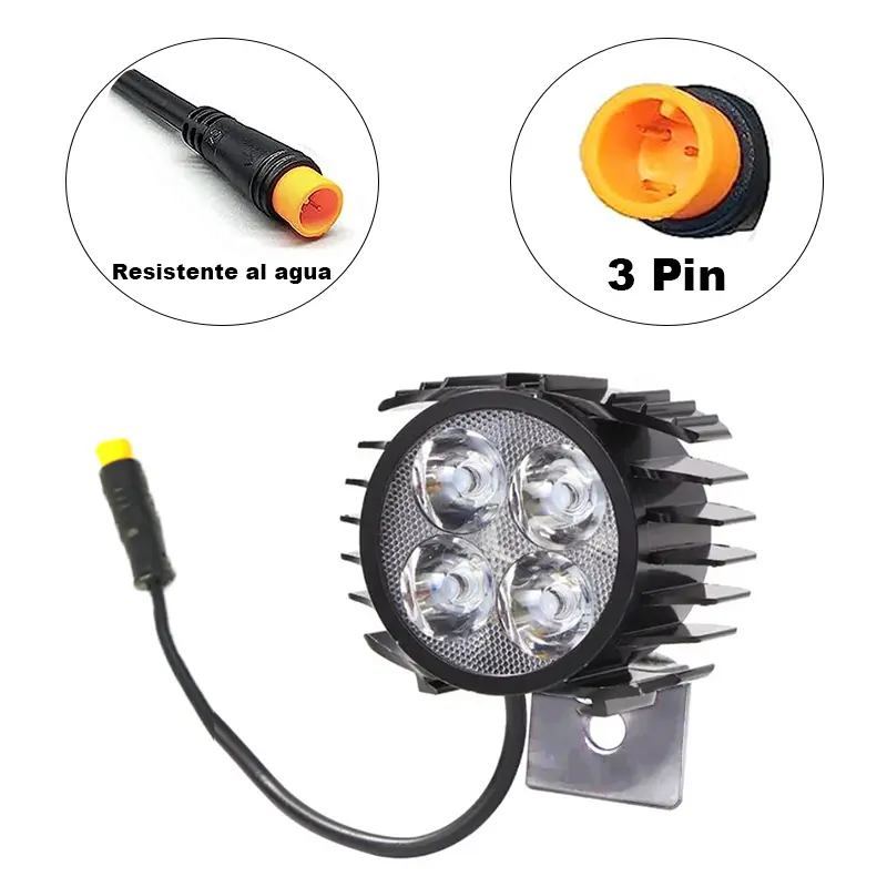 Luz Faro Led Con Claxon – 12-72V – Waterproof (Smartgyro Y Compatibles) | Mejor Agarre Y Comodidad - Imagen 2