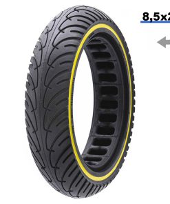 Rueda maciza ultraligera 8,5×2 – Línea amarilla