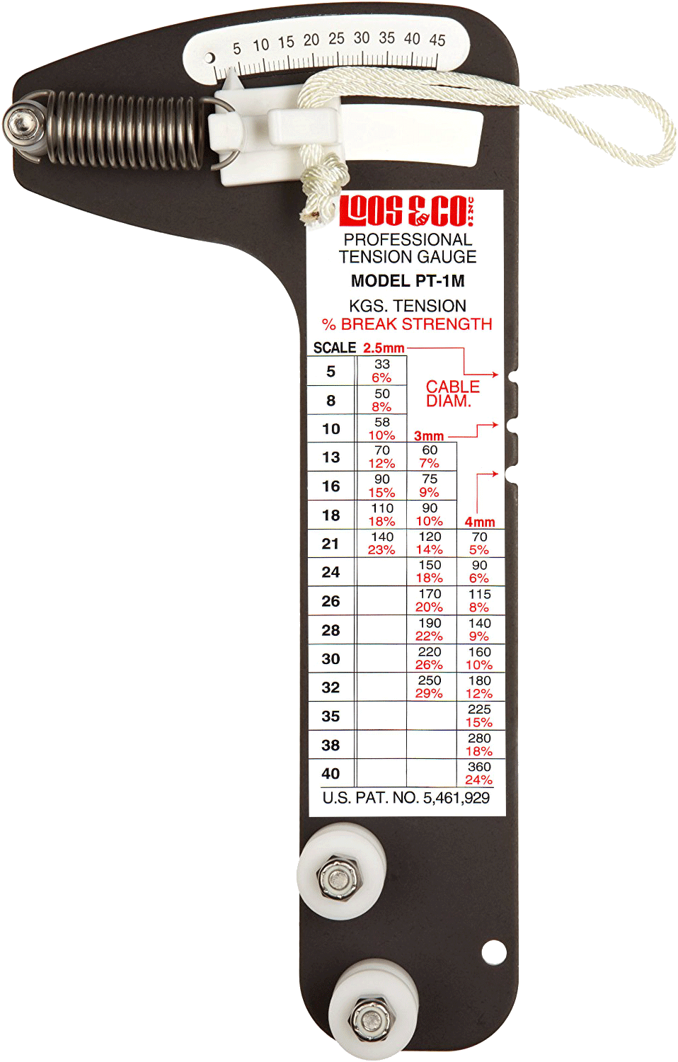 Tensiómetro para vela ligera PT-1