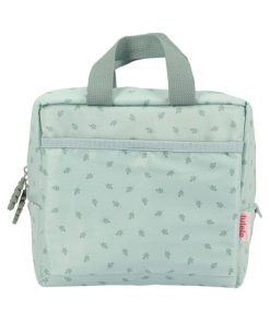 BOLSA MERIENDA TERMICA HOJAS AZUL VERDOSO