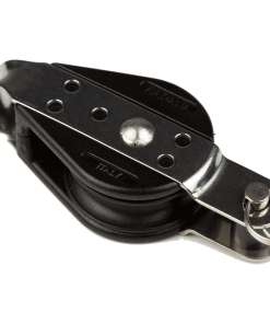 Polea simple con arraigo para cabos de 10 mm