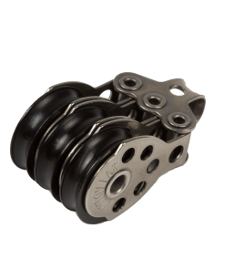 Polea triple Viadana 25 mm para cabos de 6 mm