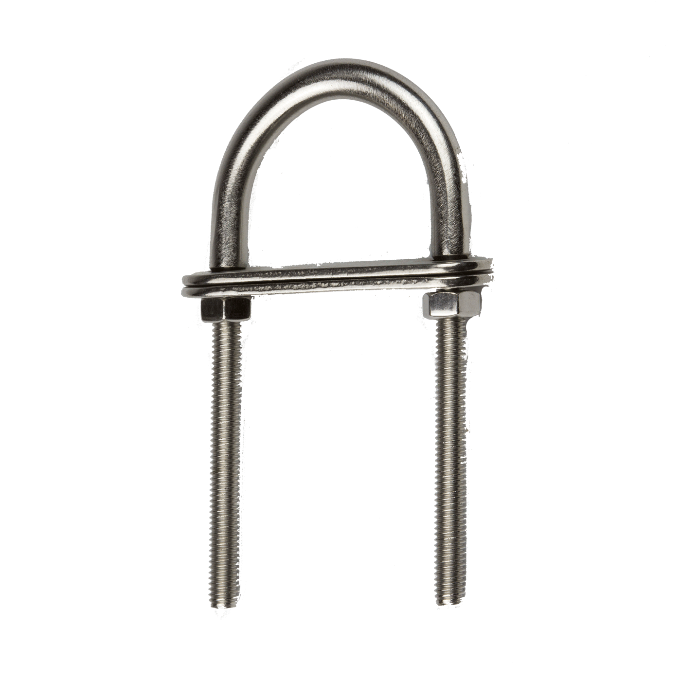 Cáncamo en u con dos pletinas de 6, 8 y 10 mm