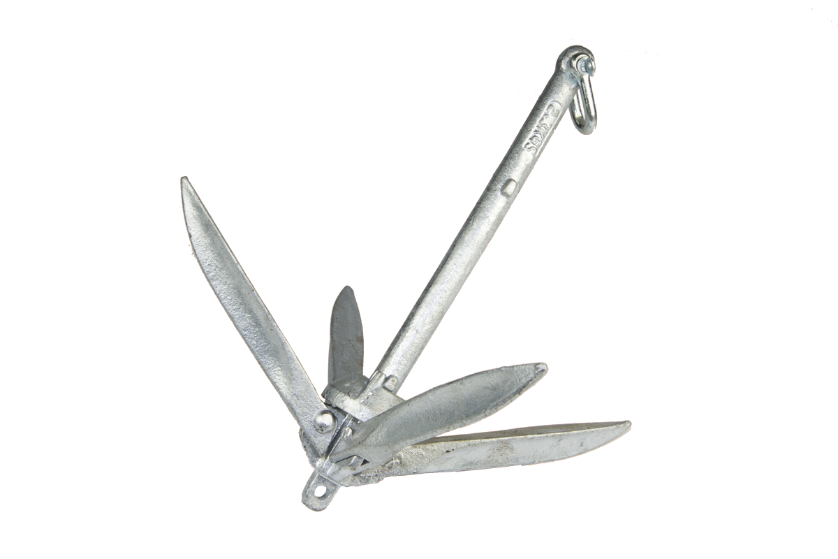 Ancla rezón plegable acero galvanizado 2,3 Kg