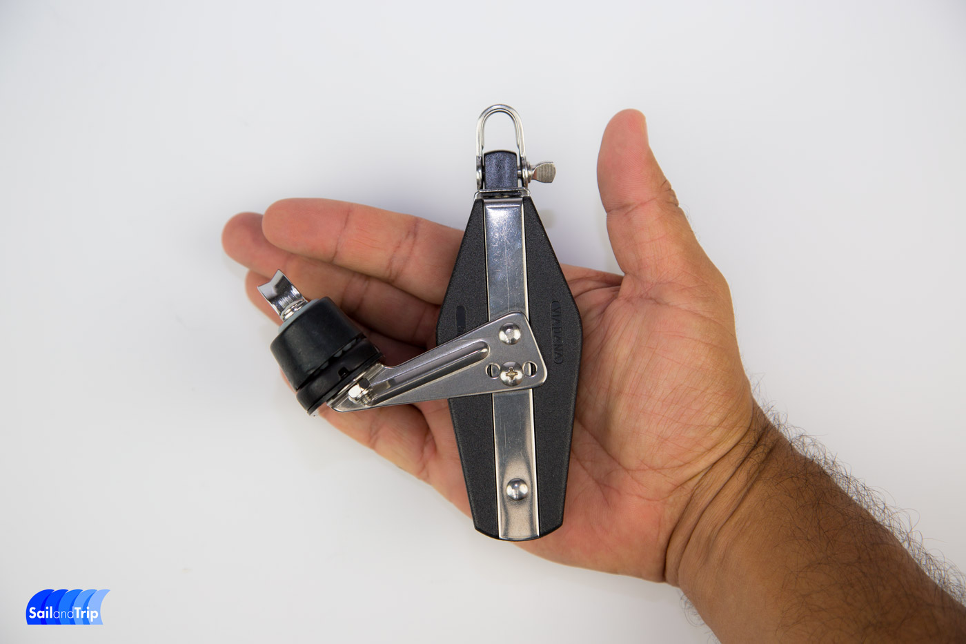 Polea violin con mordaza Viadana para cabos hasta 10 mm - Imagen 3