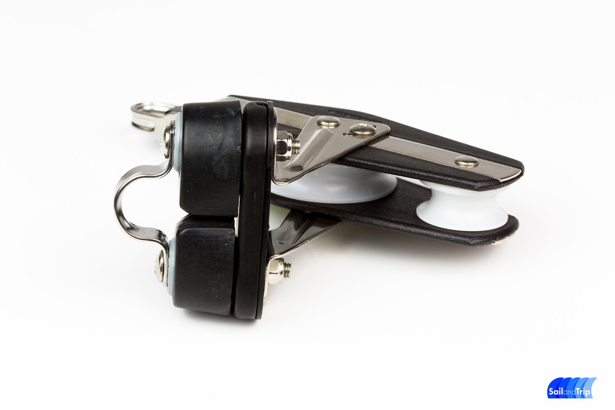 Polea violin con mordaza Viadana para cabos hasta 10 mm - Imagen 2