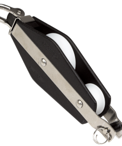 Polea violín con arraigo Viadana para cabos hasta 10 mm