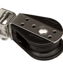 Polea vela ligera con horquilla para cabo de 6 mm