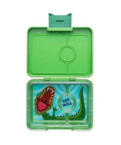 YUMBOX SNACK 3C JURASSIC GREEN + DINOS