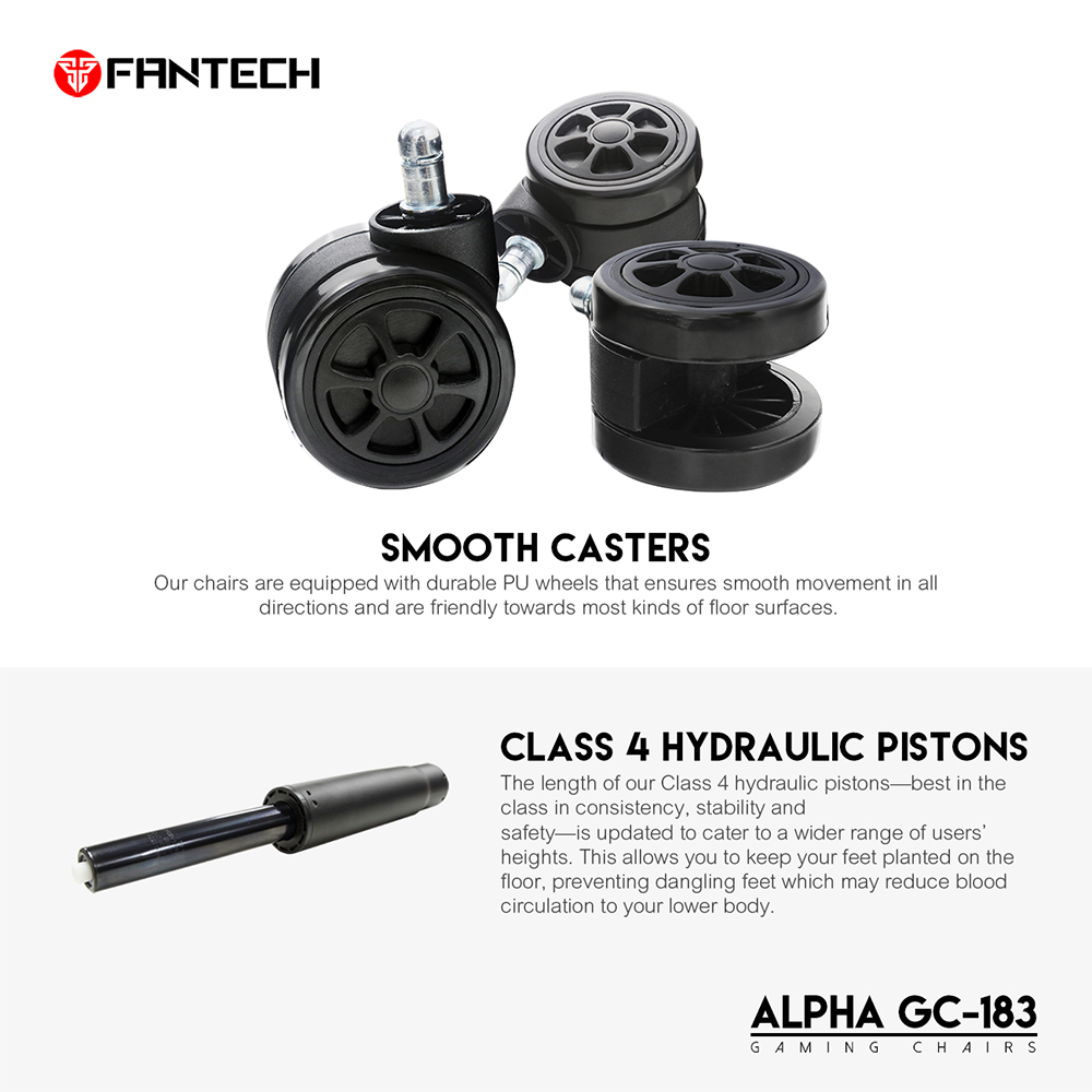 Fantech GC-183 Silla Gaming Textura Fibra de Carbón - Imagen 6