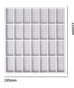 Molde de silicona para crear tu dominó personalizado