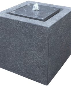 Fuente de jardín Cubo antracita (40x40x40 cm.)