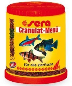 Menú granulado para peces de acuario de agua dulce Sera Granulat Menu (150 ml.)