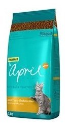 Comida para gatos rica en pollo y arroz April Cat Croc Adult Chicken (0,4 Kg.)