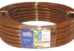 Tubería para microriego con goteros integrados color marrón med. 16 mm (25 metros)