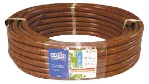Tubería para microriego con goteros integrados color marrón med. 16 mm (25 metros)