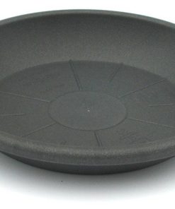 Plato MEDEA para Maceta de plástico inyectado color antracita GEO 52 cm.