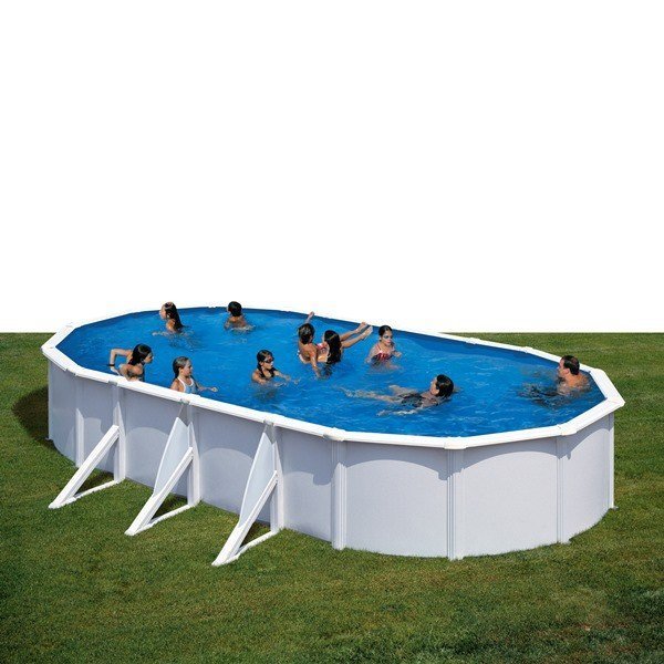 Piscina de acero blanco modelo FIDJI 800 x 470 x 120 cm