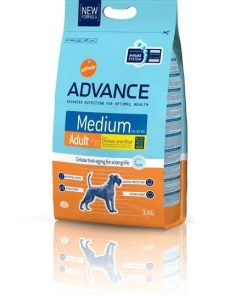 Comida pienso para perros Affinity Advance Medium Adult POLLO Y ARROZ 15 Kg (+ 3 Kg. gratis)