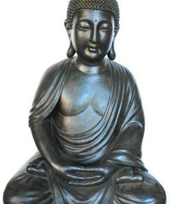 Figura de Buda sentado de poliresina (68 x 48 cms.)
