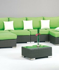 Conjunto Huitex Mesa + 2 Rinconeras + 2 Sillas + 2 Taburetes Reposapiés HUITEX MADAGASCAR