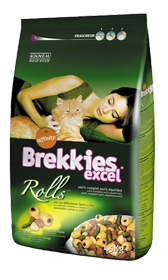 Comida para gatos Brekkies Excel Rolls Foie (20 Kg.)