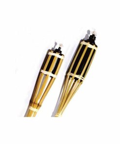 Antorcha de bambú natural para exteriores (65 cm)