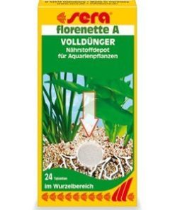 Fertilizante para plantas de acuario Sera Florenette A (24 tabletas)