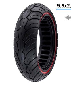 Rueda maciza ultraligera 9,5×2,5 roja para NIU