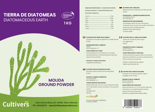 Tierra de Diatomeas Molida – CULTIVERS - Imagen 4