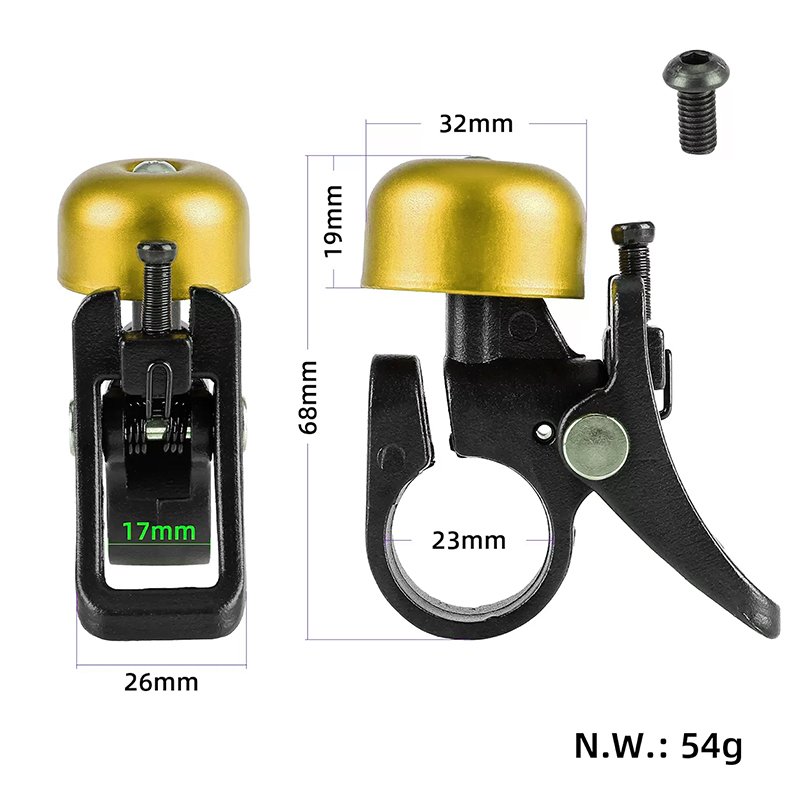 Timbre Amarillo Para Patinete Xiaomi | Mejor Agarre Y Comodidad - Imagen 2