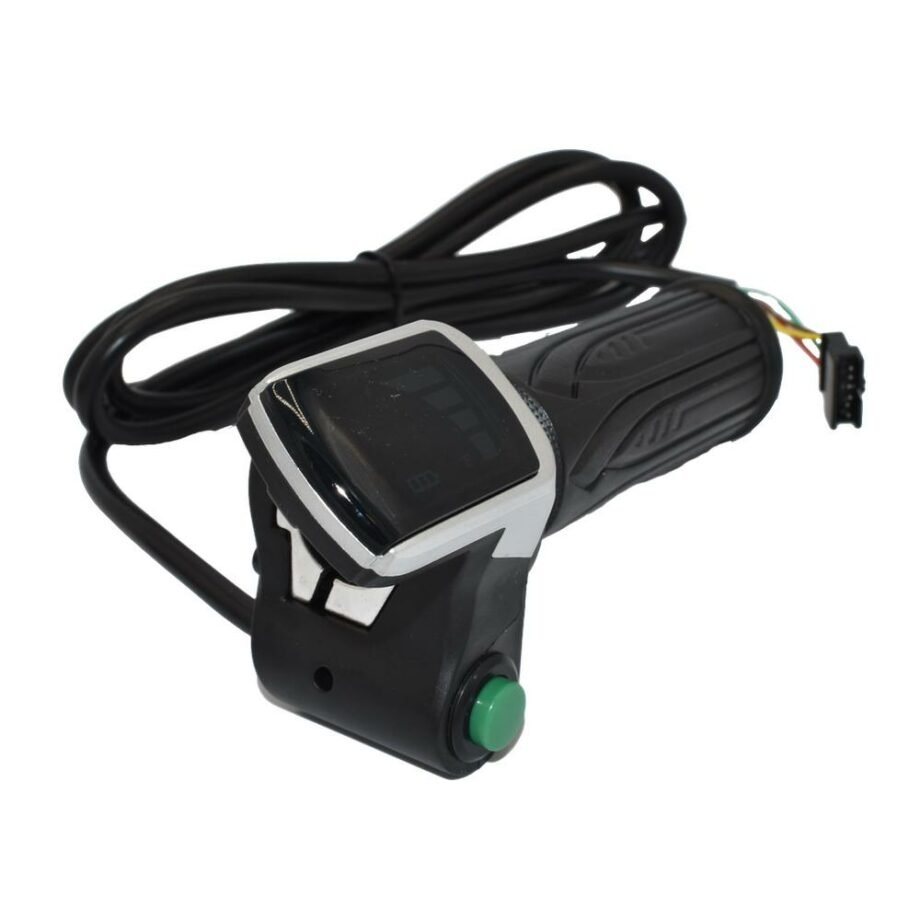 Acelerador Acelerador De Puño Con Indicador De Batería (36V) Y Pulsador – Conector Sm